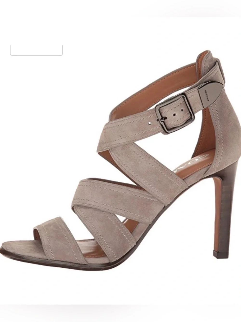 Coach Ilona Lux Suede Strappy Heeled Sandal size 7